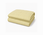 bamboo muslin yellow weighted blanket