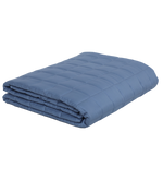 Blue Grey - Cooling Tencel + Cotton weighted blanket for kids
