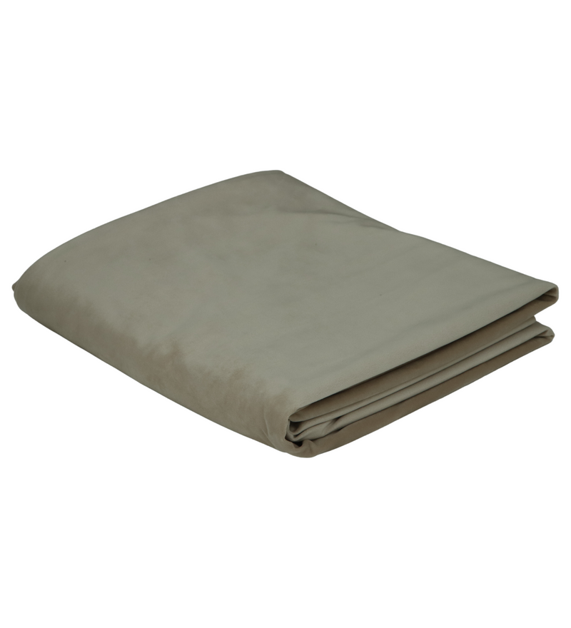 Beige Velvet Duvet Cover