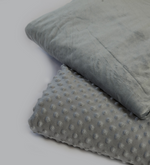 grey Minky Duvet Cover