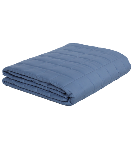 Blue Grey - Cooling Tencel + Cotton weighted blanket for kids 