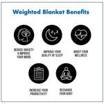 Brown/Beige - Microfiber Reversible Weighted Blanket