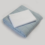 Light Blue Tencel Weighted Blanket for kids